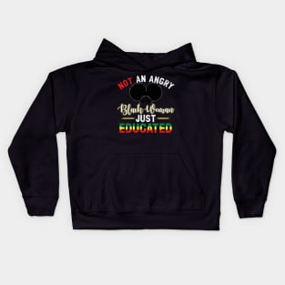 Educated Strong Black Woman Queen Melanin African American Kids Hoodie